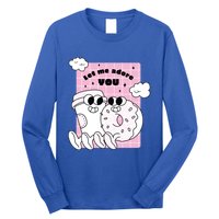 Coffee And Donut Retro Cartoon Food Valentine's Day Cute Gift Long Sleeve Shirt