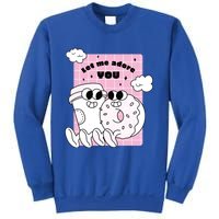 Coffee And Donut Retro Cartoon Food Valentine's Day Cute Gift Sweatshirt