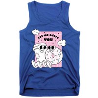 Coffee And Donut Retro Cartoon Food Valentine's Day Cute Gift Tank Top