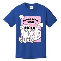 Coffee And Donut Retro Cartoon Food Valentine's Day Cute Gift Kids T-Shirt