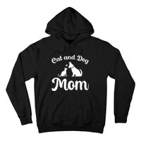 Cats And Dogs Mom Mothers Day Puppy Pets Animals Lover Hoodie