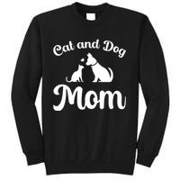 Cats And Dogs Mom Mothers Day Puppy Pets Animals Lover Sweatshirt