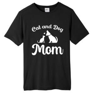 Cats And Dogs Mom Mothers Day Puppy Pets Animals Lover Tall Fusion ChromaSoft Performance T-Shirt