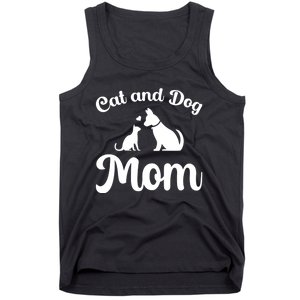 Cats And Dogs Mom Mothers Day Puppy Pets Animals Lover Tank Top