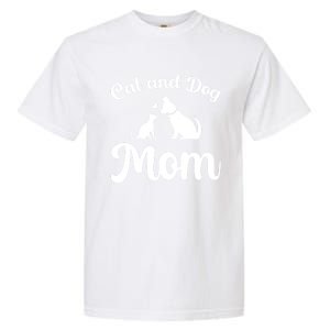 Cats And Dogs Mom Mothers Day Puppy Pets Animals Lover Garment-Dyed Heavyweight T-Shirt