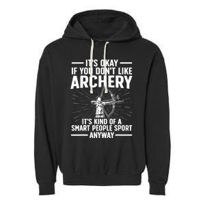 Cute Archery Design For Archer Bow Archery Lover Garment-Dyed Fleece Hoodie