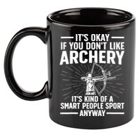 Cute Archery Design For Archer Bow Archery Lover 11oz C Handle Ceramic Mug