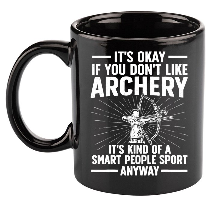 Cute Archery Design For Archer Bow Archery Lover 11oz C Handle Ceramic Mug