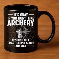 Cute Archery Design For Archer Bow Archery Lover 11oz C Handle Ceramic Mug