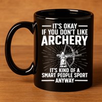 Cute Archery Design For Archer Bow Archery Lover 11oz C Handle Ceramic Mug