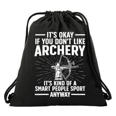 Cute Archery Design For Archer Bow Archery Lover Drawstring Bag