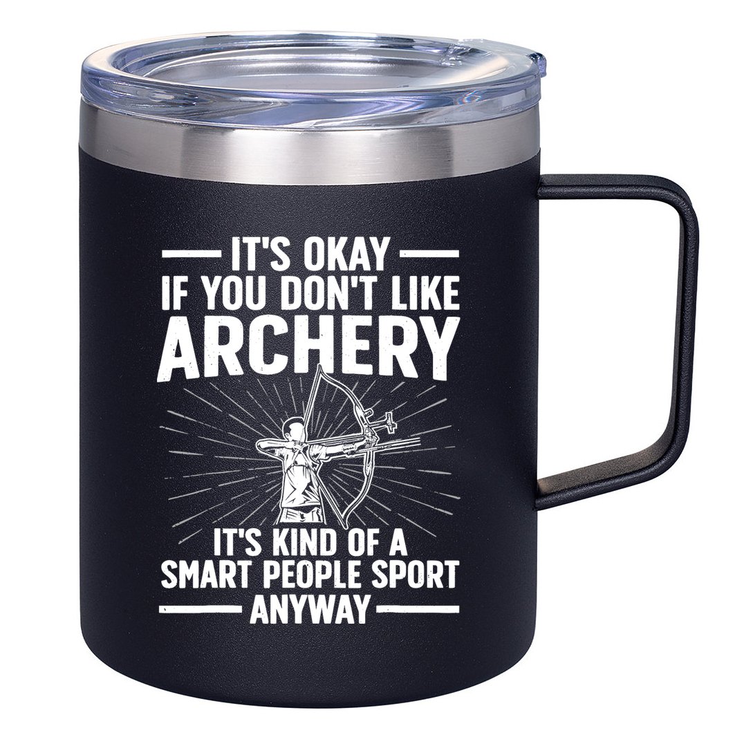 Cute Archery Design For Archer Bow Archery Lover 12oz Stainless Steel Coffee Mug