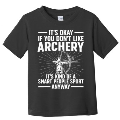 Cute Archery Design For Archer Bow Archery Lover Toddler T-Shirt