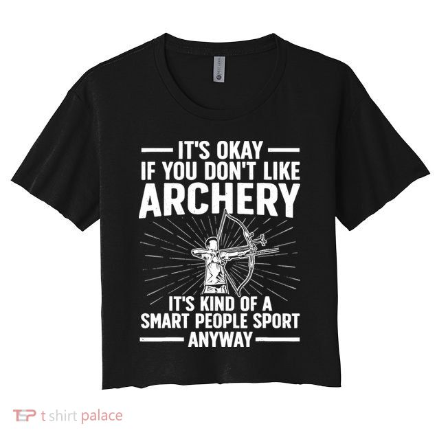 Cute Archery Design For Archer Bow Archery Lover Crop Top
