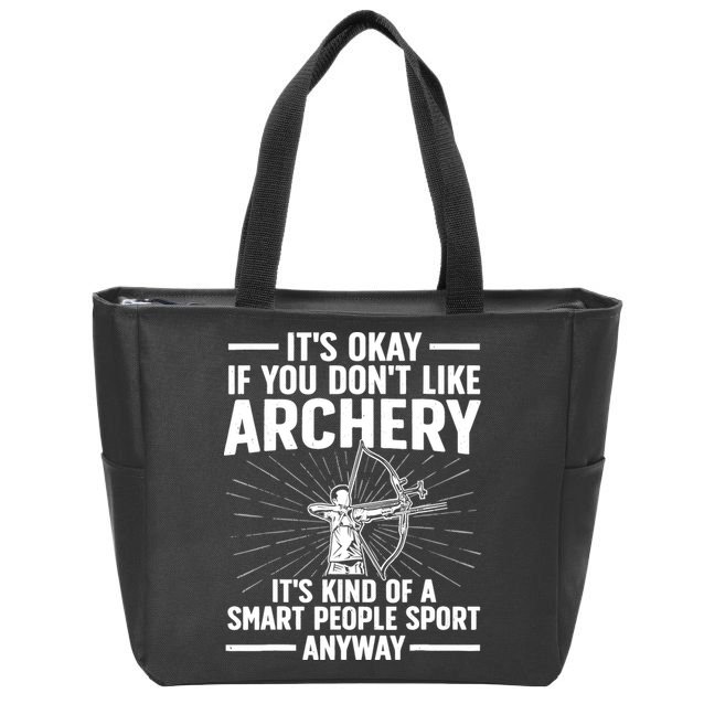 Cute Archery Design For Archer Bow Archery Lover Zip Tote Bag