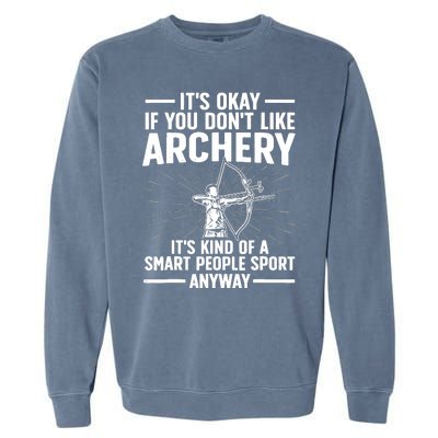 Cute Archery Design For Archer Bow Archery Lover Garment-Dyed Sweatshirt