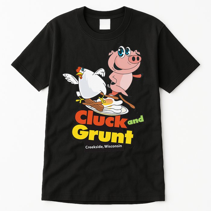 Classic American Diner The Cluck And Grunt Tall T-Shirt
