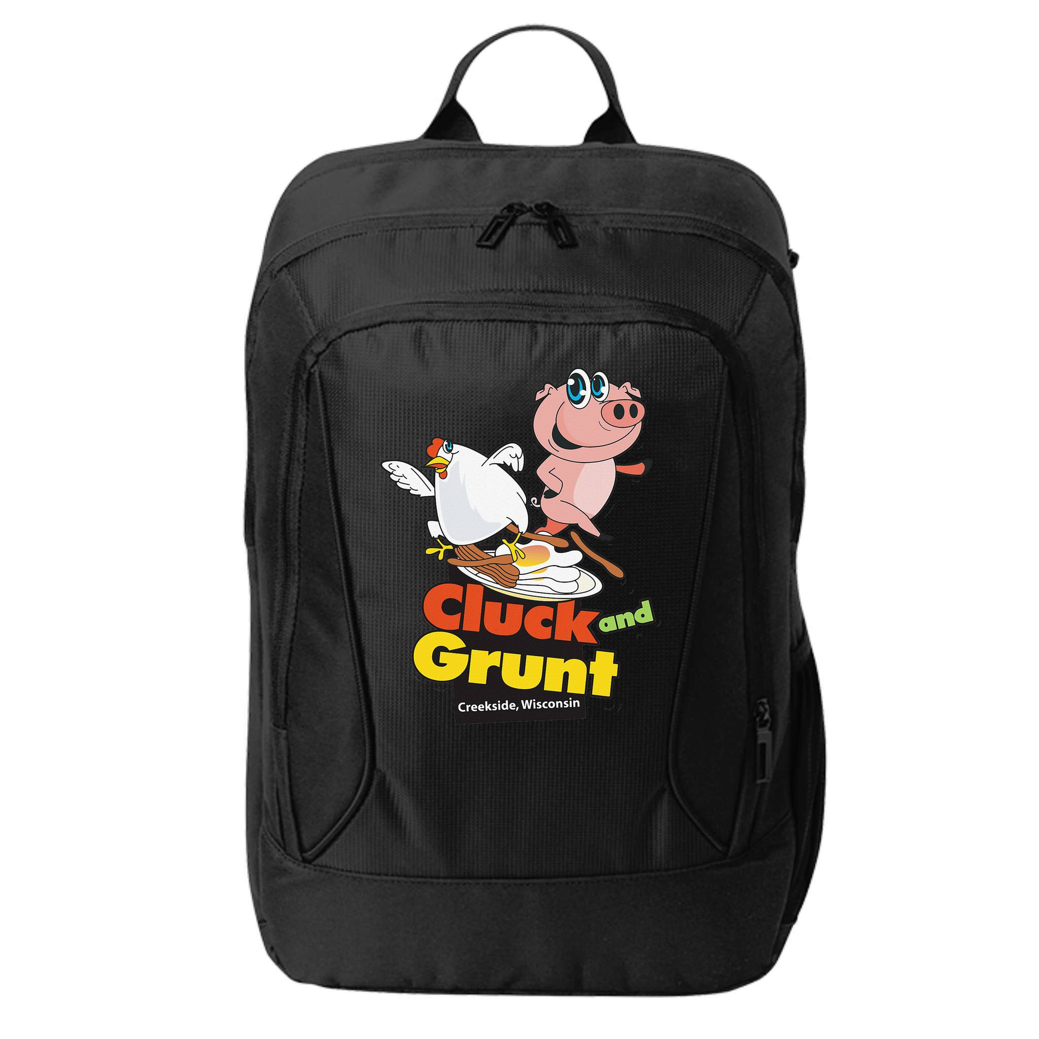 Classic American Diner The Cluck And Grunt City Backpack