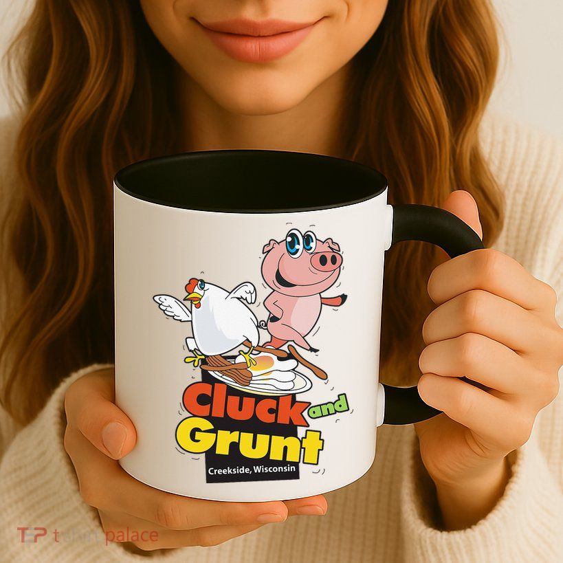 Classic American Diner The Cluck And Grunt Mug