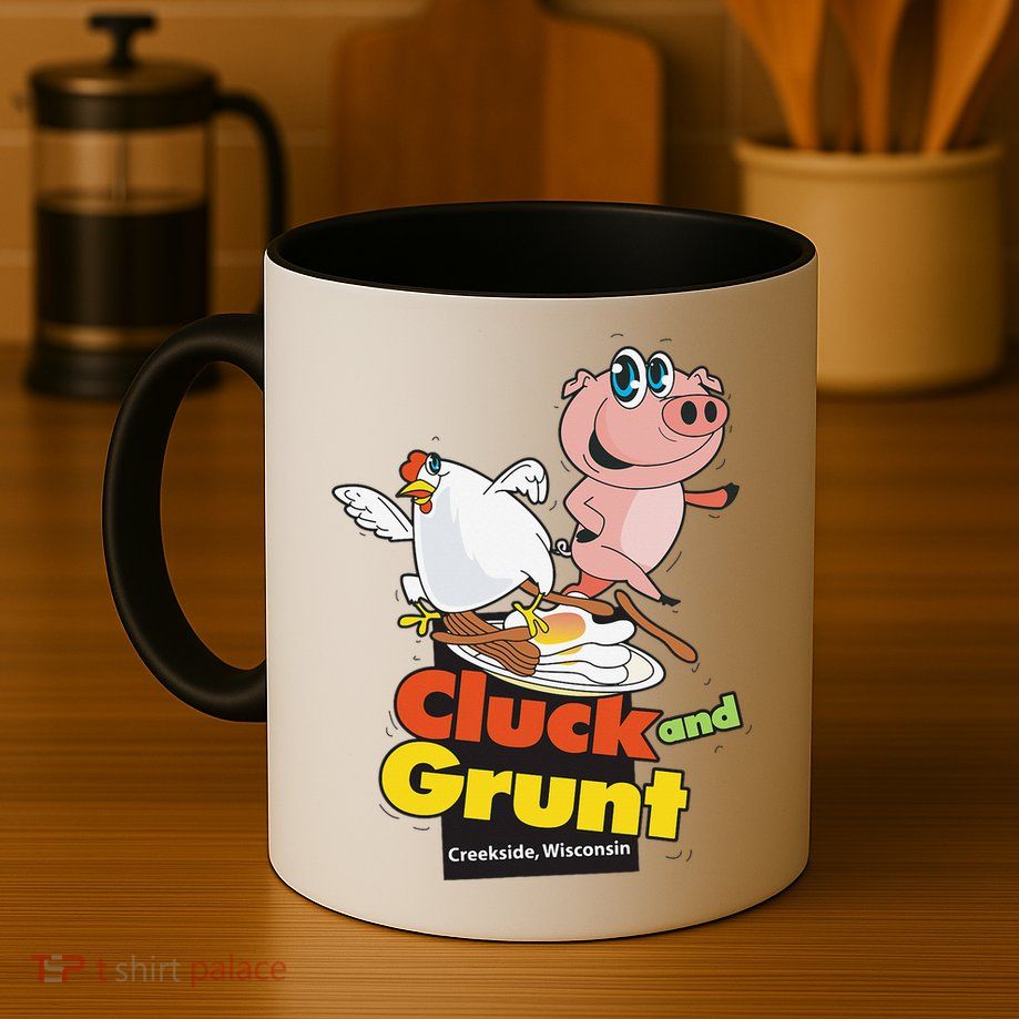 Classic American Diner The Cluck And Grunt Mug