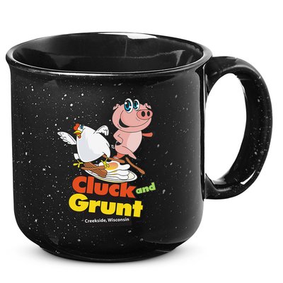 Classic American Diner The Cluck And Grunt 15oz Campfire Ceramic Mug