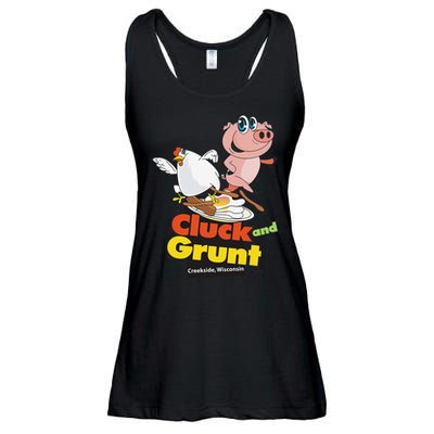 Classic American Diner The Cluck And Grunt Ladies Essential Flowy Tank