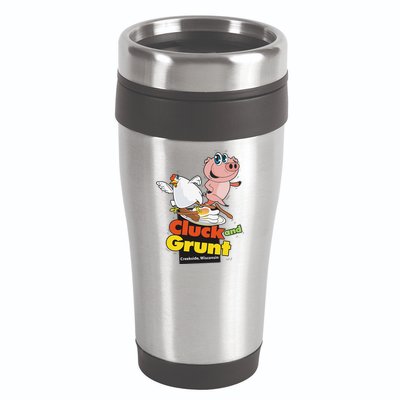 Classic American Diner The Cluck And Grunt 16oz Travel Tumbler