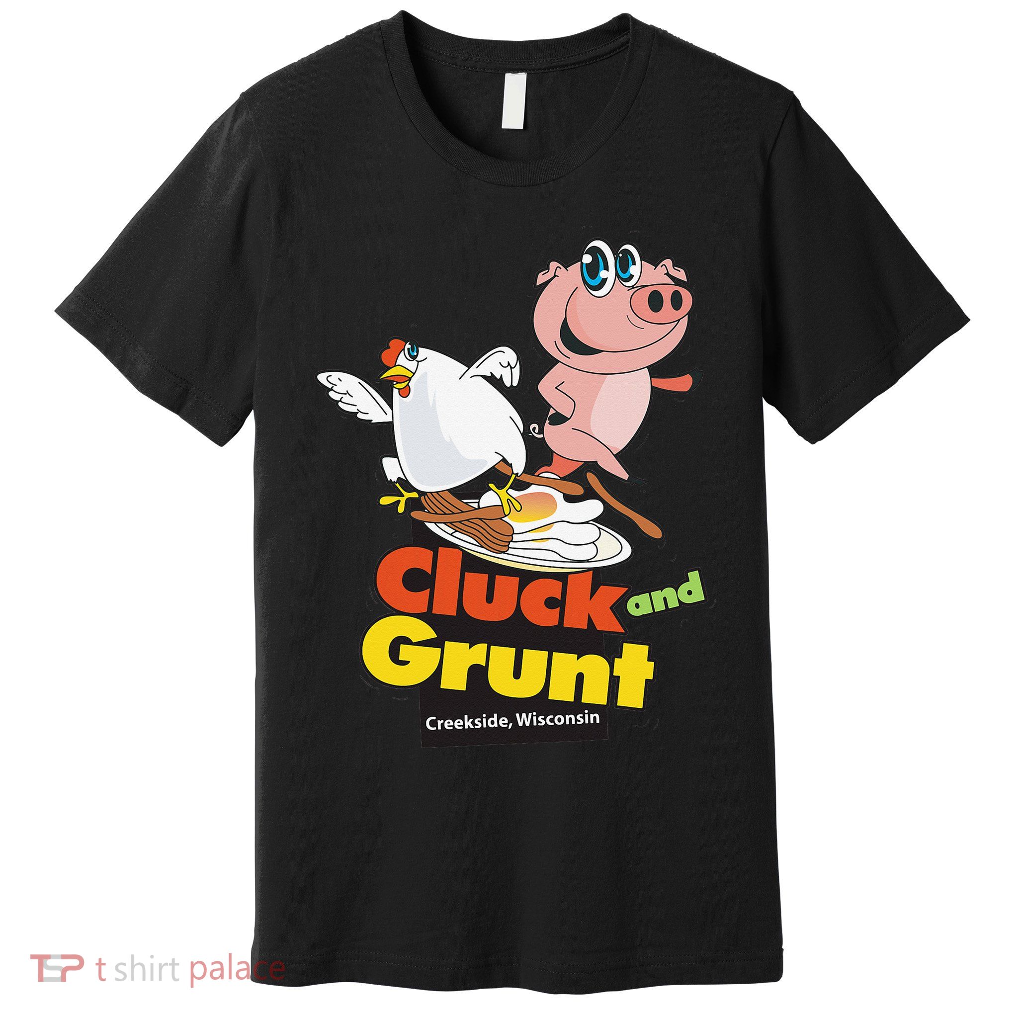 Classic American Diner The Cluck And Grunt Premium T-Shirt