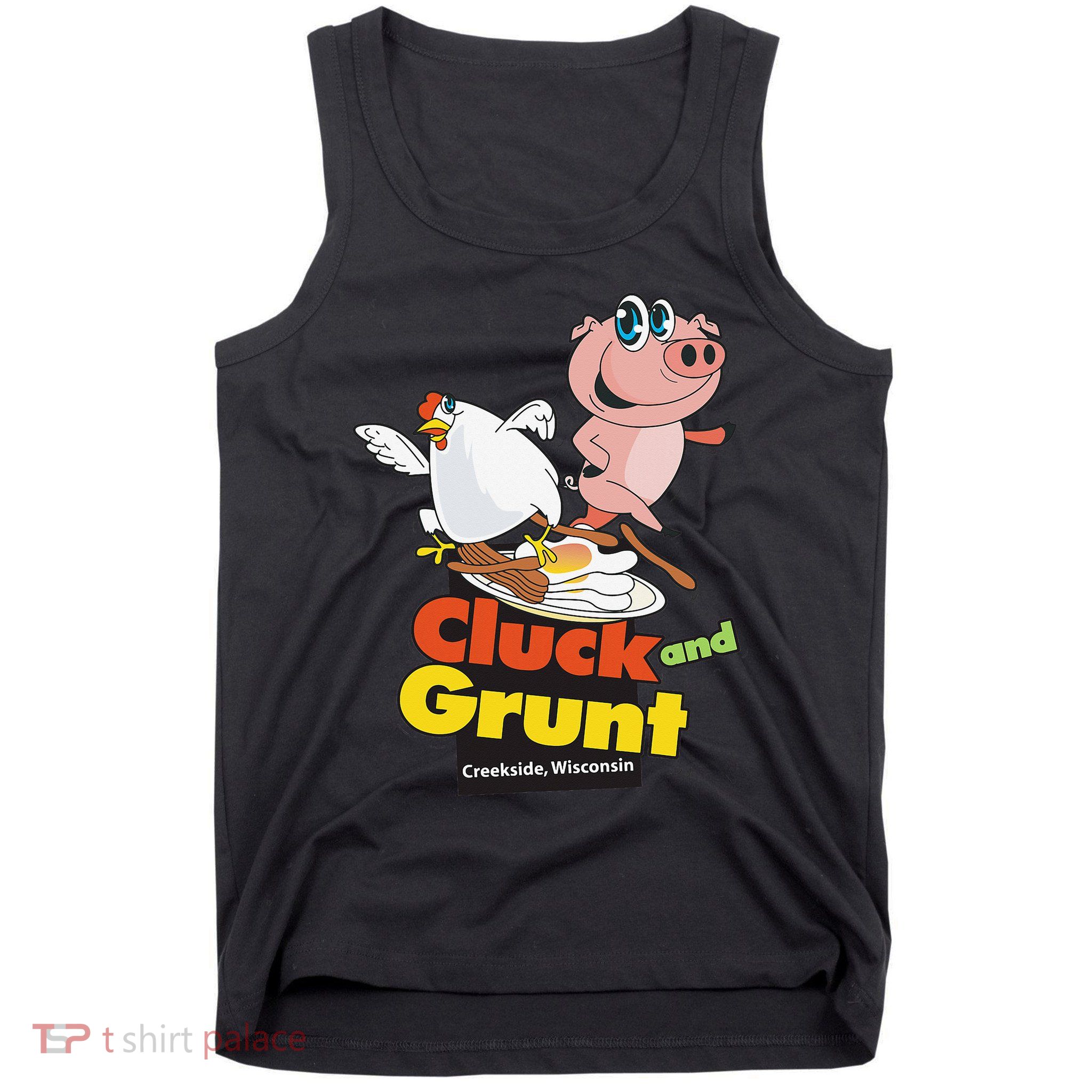 Classic American Diner The Cluck And Grunt Tank Top