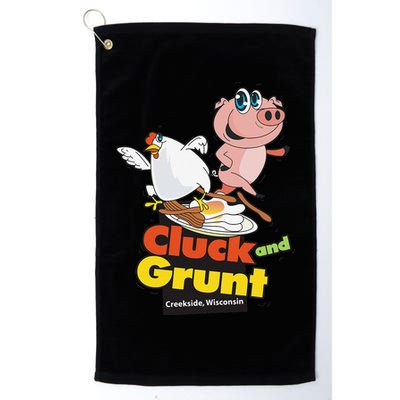 Classic American Diner The Cluck And Grunt Golf Towel