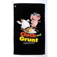 Classic American Diner The Cluck And Grunt Golf Towel