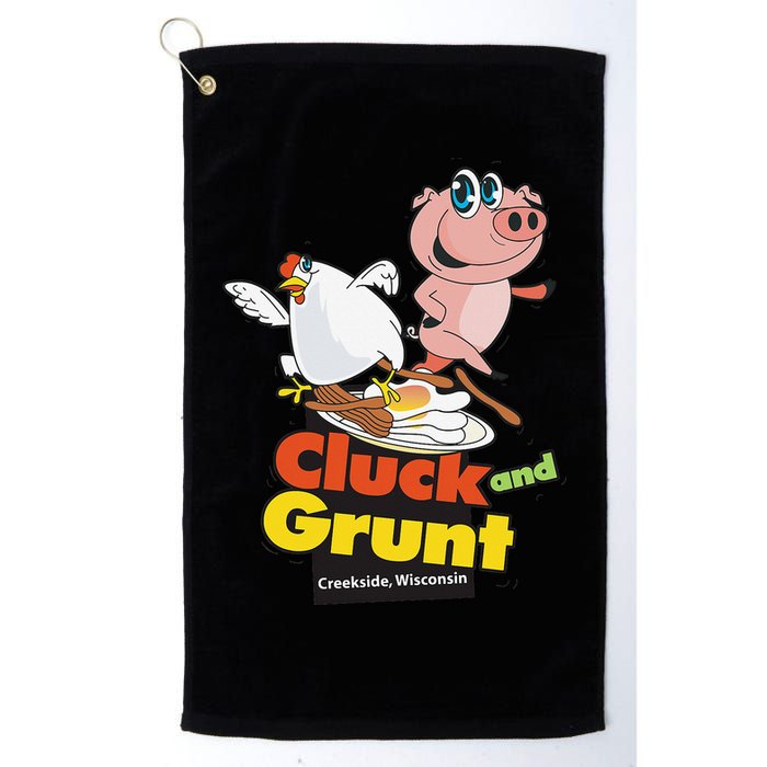 Classic American Diner The Cluck And Grunt Golf Towel
