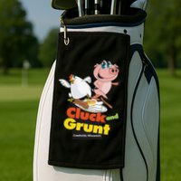 Classic American Diner The Cluck And Grunt Golf Towel