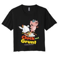 Classic American Diner The Cluck And Grunt Crop Top