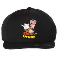 Classic American Diner The Cluck And Grunt Wool Snapback Cap