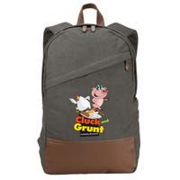 Classic American Diner The Cluck And Grunt Cotton Canvas Backpack
