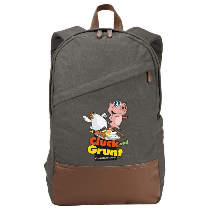 Classic American Diner The Cluck And Grunt Cotton Canvas Backpack