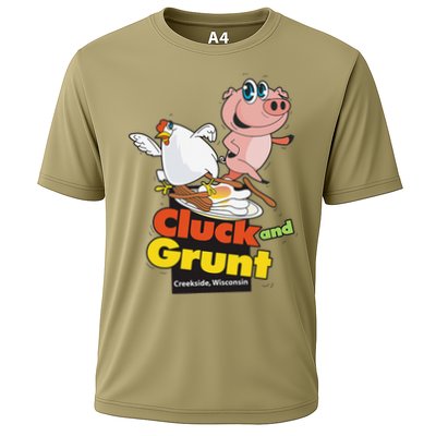 Classic American Diner The Cluck And Grunt Performance Shirt