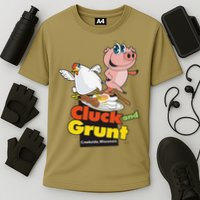 Classic American Diner The Cluck And Grunt Cooling Performance Crew T-Shirt