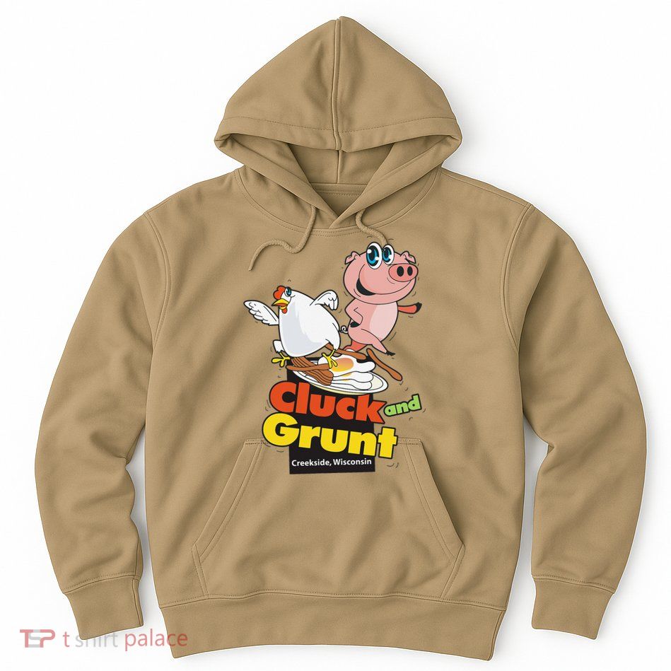 Classic American Diner The Cluck And Grunt Hoodie