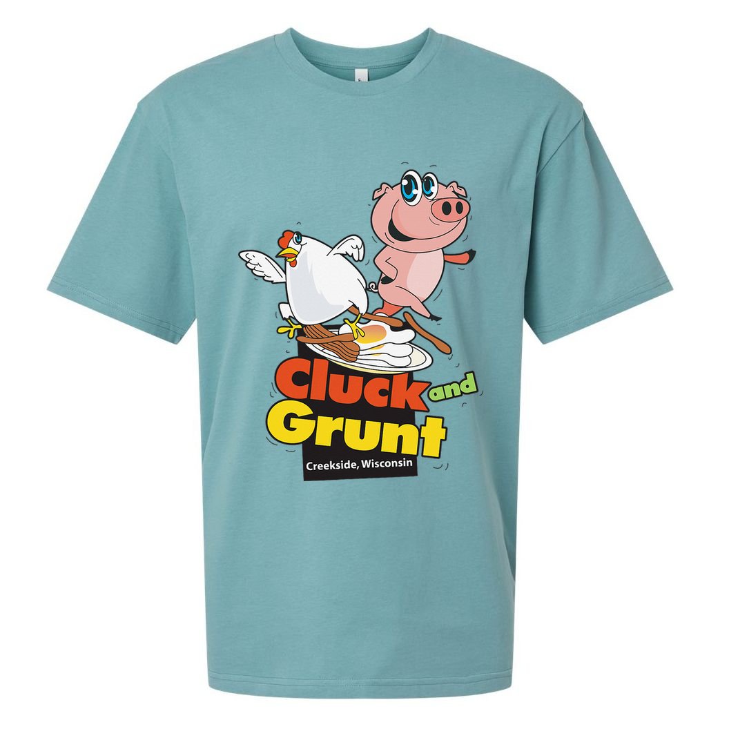 Classic American Diner The Cluck And Grunt Sueded Cloud Jersey T-Shirt