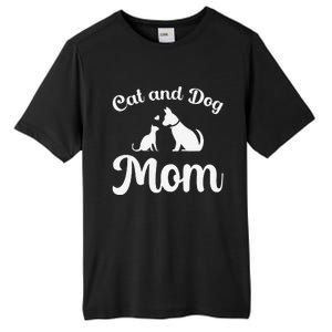 Cats And Dogs Mom Mother's Day Puppy Pets Animals Lover Tall Fusion ChromaSoft Performance T-Shirt