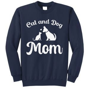 Cats And Dogs Mom Mother's Day Puppy Pets Animals Lover Sweatshirt