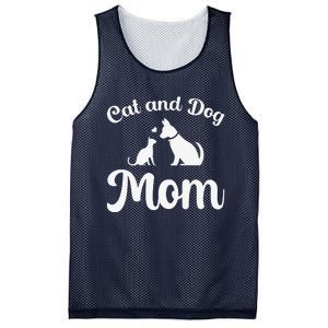 Cats And Dogs Mom Mother's Day Puppy Pets Animals Lover Mesh Reversible Basketball Jersey Tank