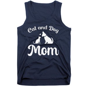 Cats And Dogs Mom Mother's Day Puppy Pets Animals Lover Tank Top