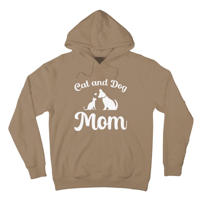 Cats And Dogs Mom Mother's Day Puppy Pets Animals Lover Hoodie