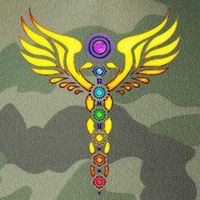 Caduceus With 7 Chakras Legacy Tie Dye Trucker Hat