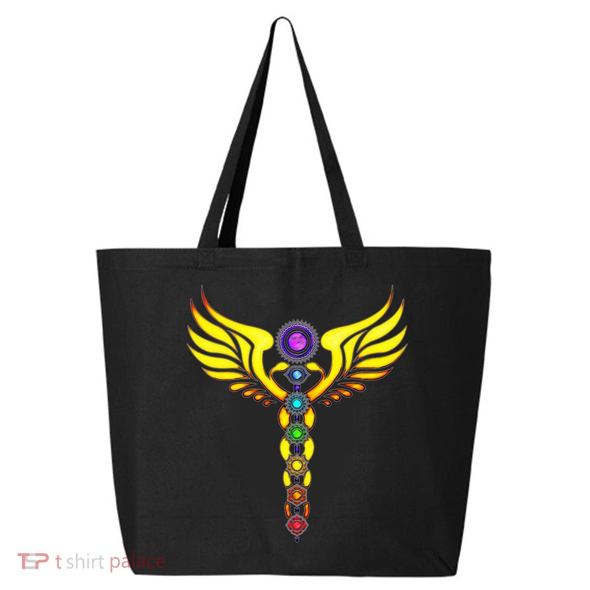Caduceus With 7 Chakras 25L Jumbo Tote