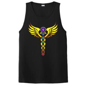 Caduceus With 7 Chakras PosiCharge Competitor Tank