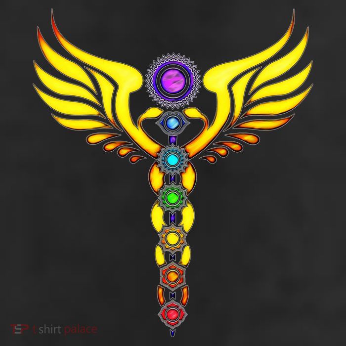 Caduceus With 7 Chakras Trucker Hat